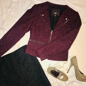 Maroon tweed suit jacket  🎈SALE 🎈